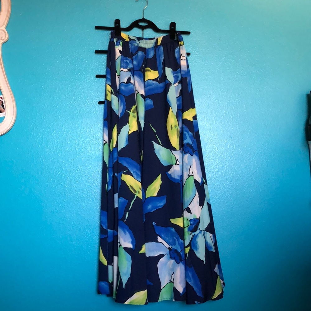 Beautiful blue maxi skirt!